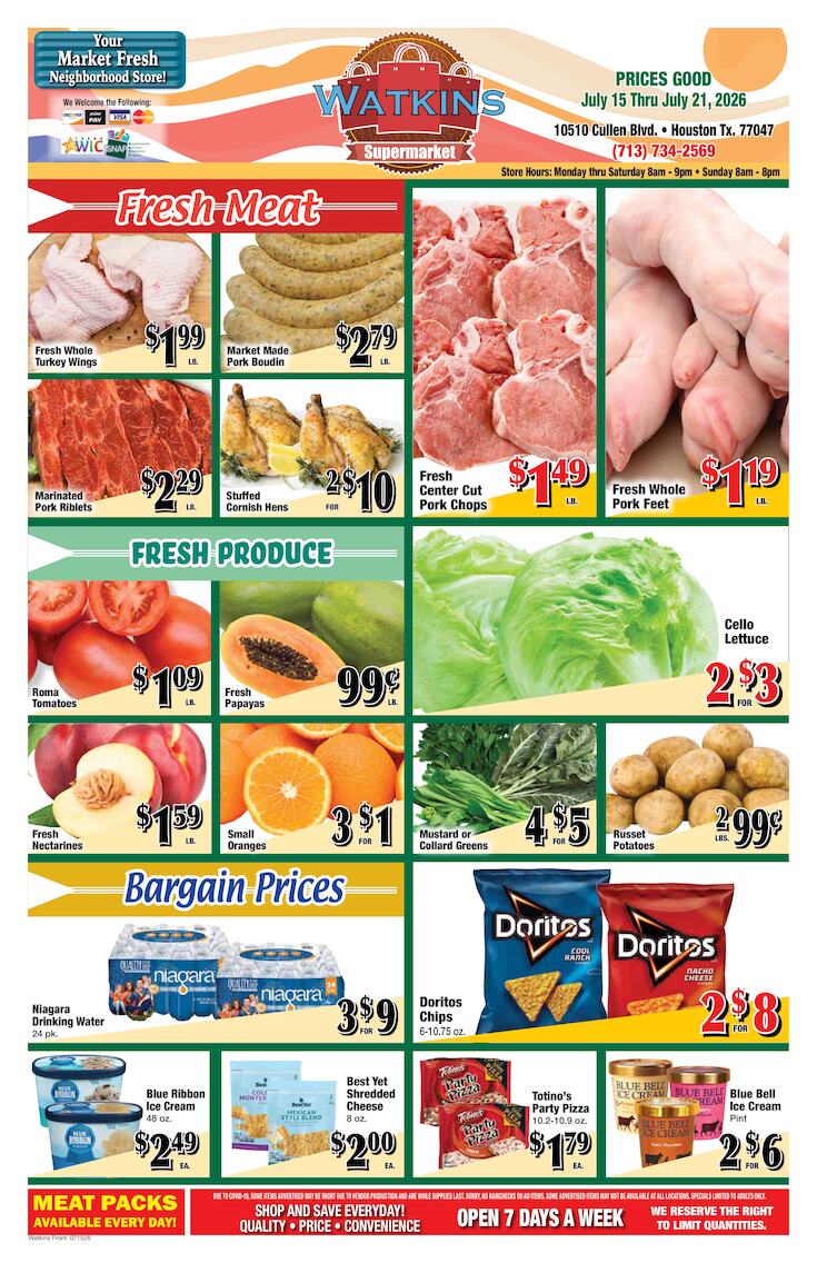 Weekly Ad | Watkins Supermarket